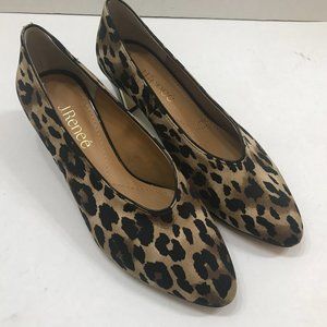 J.Renee’ Animal Print Low Block Heel Almond Toe Pump